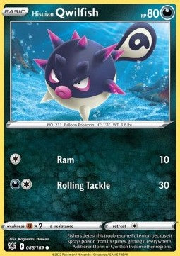 Hisuian Qwilfish⁣ - Astral Radiance⁣ (Common)⁣ [088]