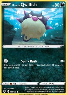 Hisuian Qwilfish⁣ - Astral Radiance⁣ (Common)⁣ [089]