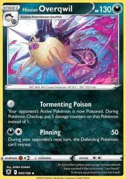 Hisuian Overqwil⁣ - Astral Radiance⁣ (Uncommon)⁣ [090]