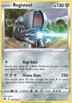 Registeel⁣ - Astral Radiance⁣ (Rare)⁣ [108]