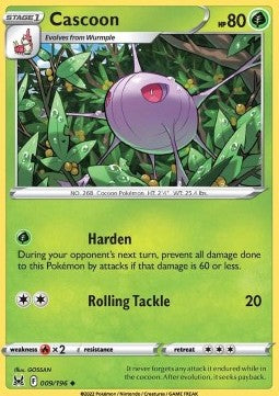 Cascoon⁣ - Lost Origin⁣ (Uncommon)⁣ [009]