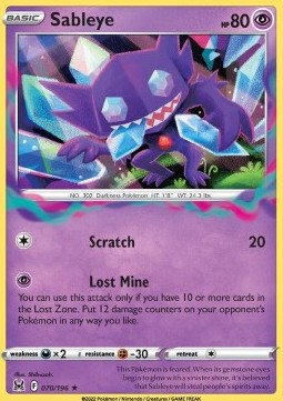Sableye⁣ - Lost Origin⁣ (Holo Rare)⁣ [070]