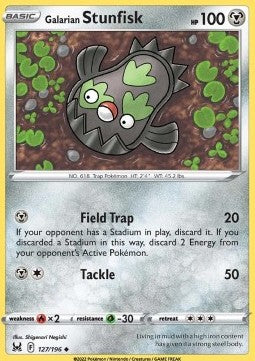 Galarian Stunfisk⁣ - Lost Origin⁣ (Uncommon)⁣ [127]