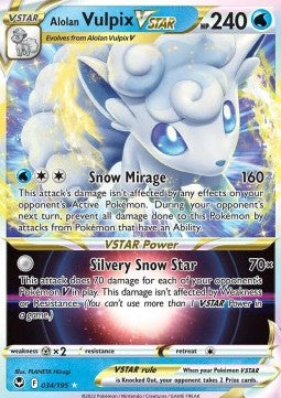 Alolan Vulpix VSTAR⁣ - Silver Tempest⁣ (Ultra Rare)⁣ [034]