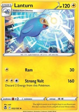 Lanturn⁣ - Silver Tempest⁣ (Uncommon)⁣ [052]