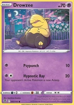 Drowzee⁣ - Silver Tempest⁣ (Common)⁣ [060]