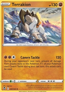 Terrakion⁣ - Silver Tempest⁣ (Holo Rare)⁣ [097]