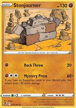 Stonjourner⁣ - Silver Tempest⁣ (Uncommon)⁣ [101]