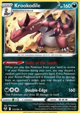 Krookodile⁣ - Silver Tempest⁣ (Holo Rare)⁣ [113]