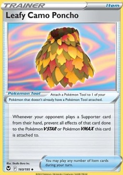 Leafy Camo Poncho⁣ - Silver Tempest⁣ (Uncommon)⁣ [160]