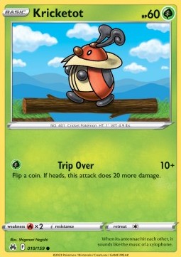 Kricketot⁣ - Crown Zenith⁣ (Common)⁣ [010]