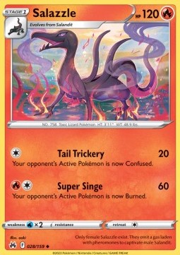 Salazzle⁣ - Crown Zenith⁣ (Uncommon)⁣ [028]