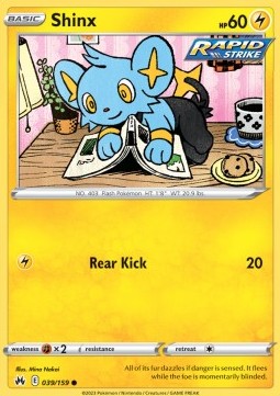 Shinx⁣ - Crown Zenith⁣ (Common)⁣ [039]