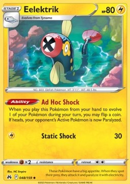 Eelektrik⁣ - Crown Zenith⁣ (Uncommon)⁣ [048]