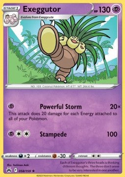 Exeggutor⁣ - Crown Zenith⁣ (Rare)⁣ [058]