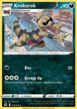 Krokorok⁣ - Crown Zenith⁣ (Uncommon)⁣ [079]