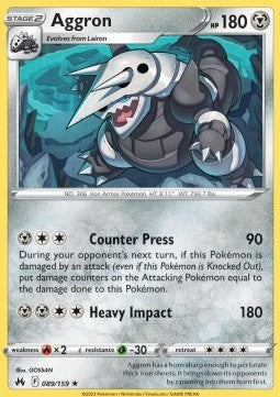 Aggron⁣ - Crown Zenith⁣ (Holo Rare)⁣ [089]