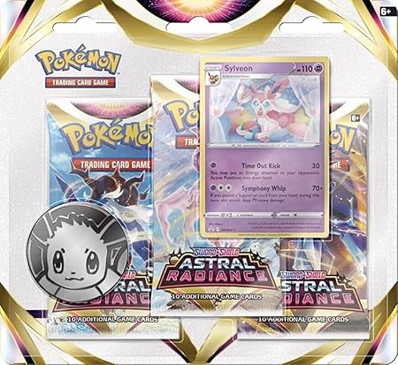 Pokémon Sword & Shield Astral Radiance 3 Pack Blister Sylveon (englisch)