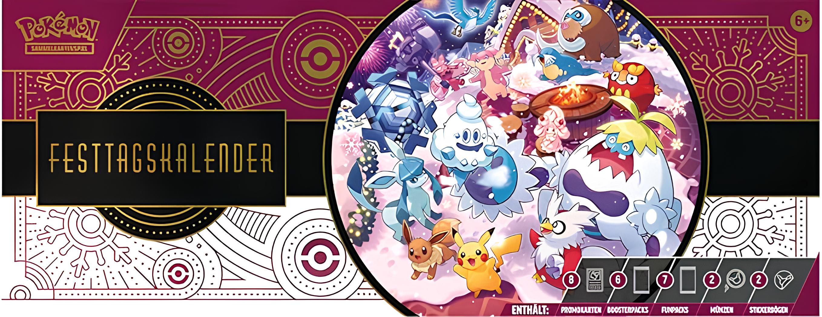 Pokémon Karmesin & Purpur Adventskalender 2025 Festtagskalender (deutsch)