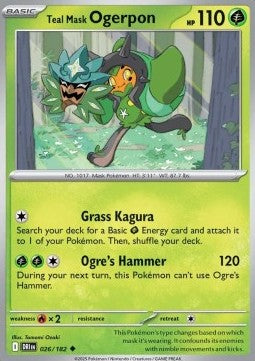 Teal Mask Ogerpon⁣ - Destined Rivals⁣ (Uncommon)⁣ [026]