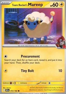 Team Rocket's Mareep⁣ - Destined Rivals⁣ (Common)⁣ [072]