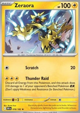 Zeraora⁣ - Destined Rivals⁣ (Rare)⁣ [078]