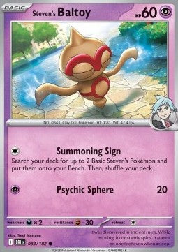 Steven's Baltoy⁣ - Destined Rivals⁣ (Common)⁣ [083]