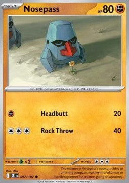 Nosepass⁣ - Destined Rivals⁣ (Common)⁣ [097]