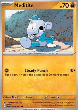 Meditite⁣ - Destined Rivals⁣ (Common)⁣ [099]