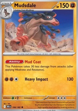 Mudsdale⁣ - Destined Rivals⁣ (Uncommon)⁣ [108]