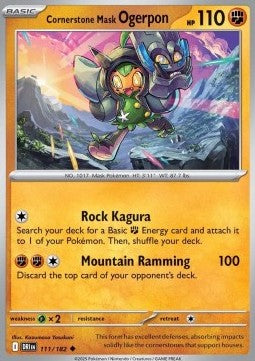 Cornerstone Mask Ogerpon⁣ - Destined Rivals⁣ (Uncommon)⁣ [111]