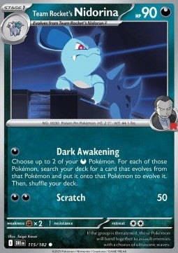 Team Rocket's Nidorina⁣ - Destined Rivals⁣ (Common)⁣ [115]