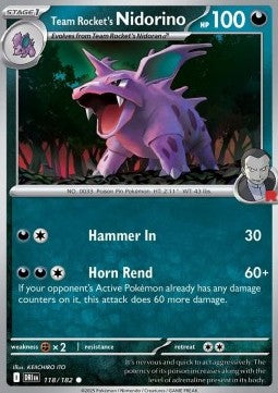 Team Rocket's Nidorino⁣ - Destined Rivals⁣ (Common)⁣ [118]