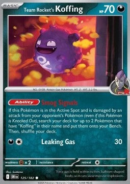 Team Rocket's Koffing⁣ - Destined Rivals⁣ (Common)⁣ [125]