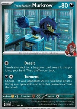 Team Rocket's Murkrow⁣ - Destined Rivals⁣ (Uncommon)⁣ [127]