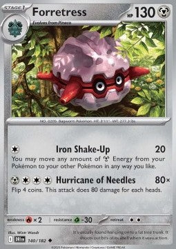 Forretress⁣ - Destined Rivals⁣ (Uncommon)⁣ [140]