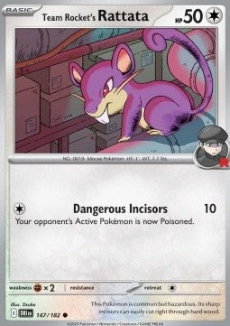 Team Rocket's Rattata⁣ - Destined Rivals⁣ (Common)⁣ [147]
