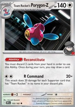 Team Rocket's Porygon-Z⁣ - Destined Rivals⁣ (Uncommon)⁣ [155]