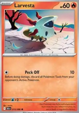 Larvesta⁣ - Black Bolt⁣ (Common)⁣ [015]