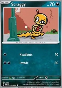 Scraggy⁣ - White Flare⁣ (Common)⁣ [057]