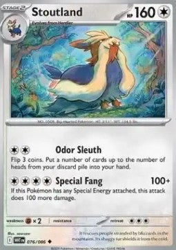 Stoutland⁣ - White Flare⁣ (Uncommon)⁣ [076]