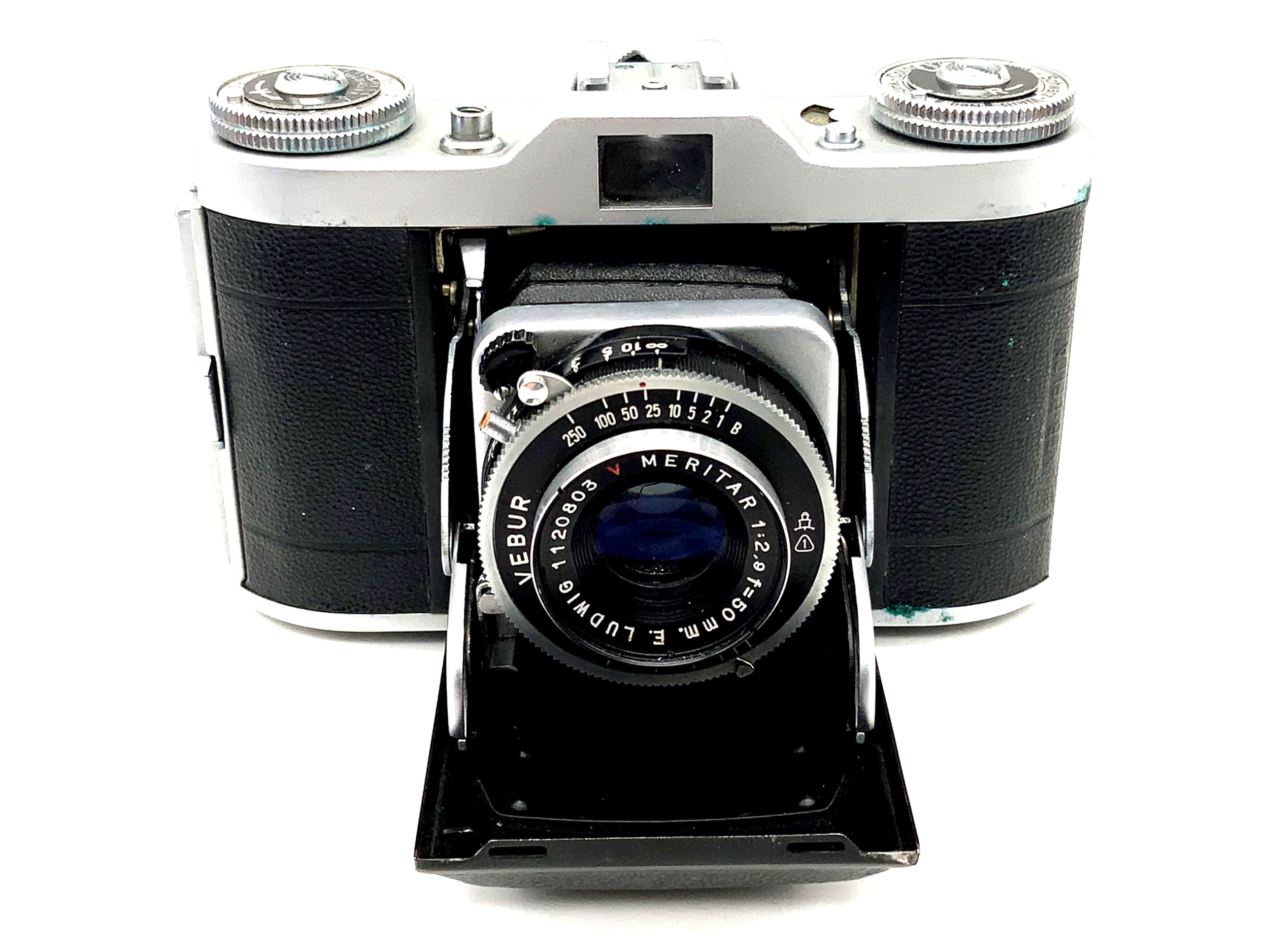 Balda Beltica Klappkamera mit E. Ludwig Meritar red V 1:2.9 f=50mm Vebur