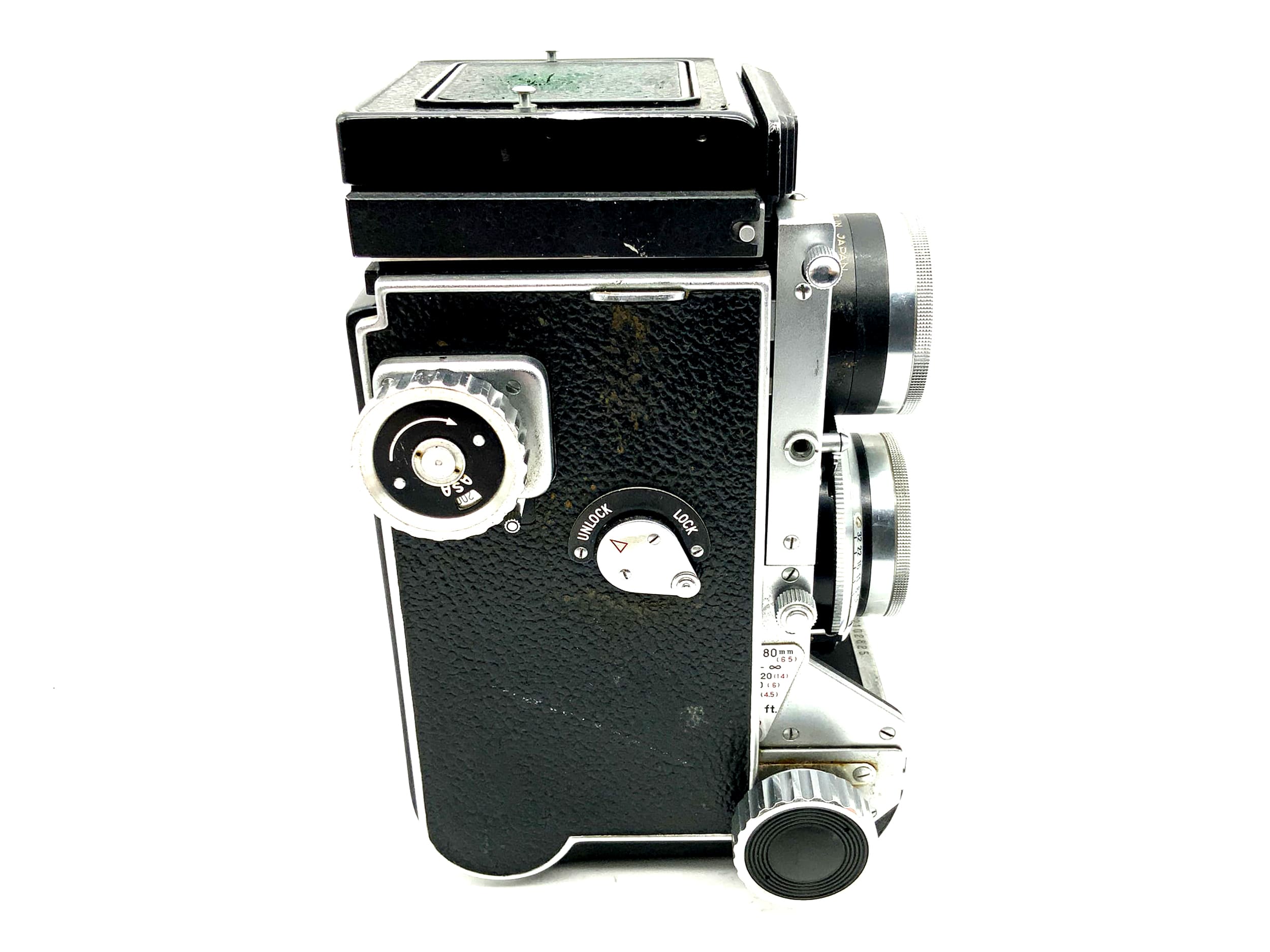 Mamiyaflex C2 TLR mit Sekor 1:2.8/80mm Seikosha-S 6x6 zweiäugige Kamera