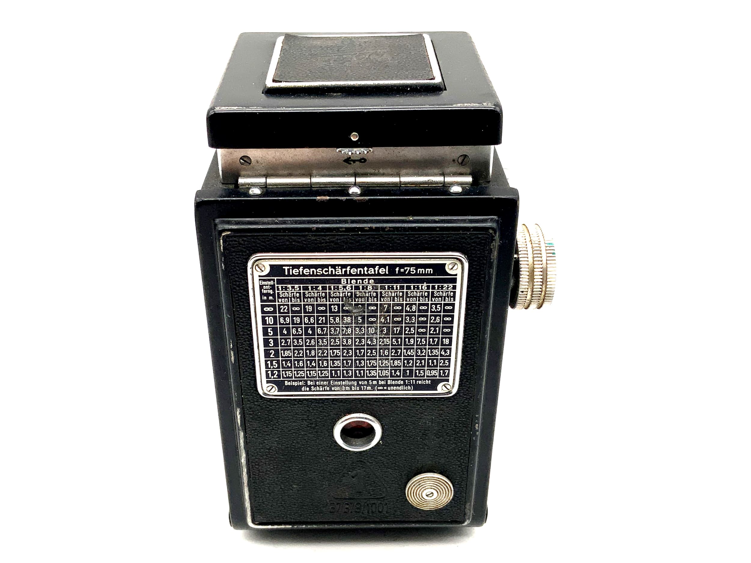 Welta Reflekta II TLR mit E.Ludwig Meritar red V 1:3.5 f=75mm Cludor zweiäugig