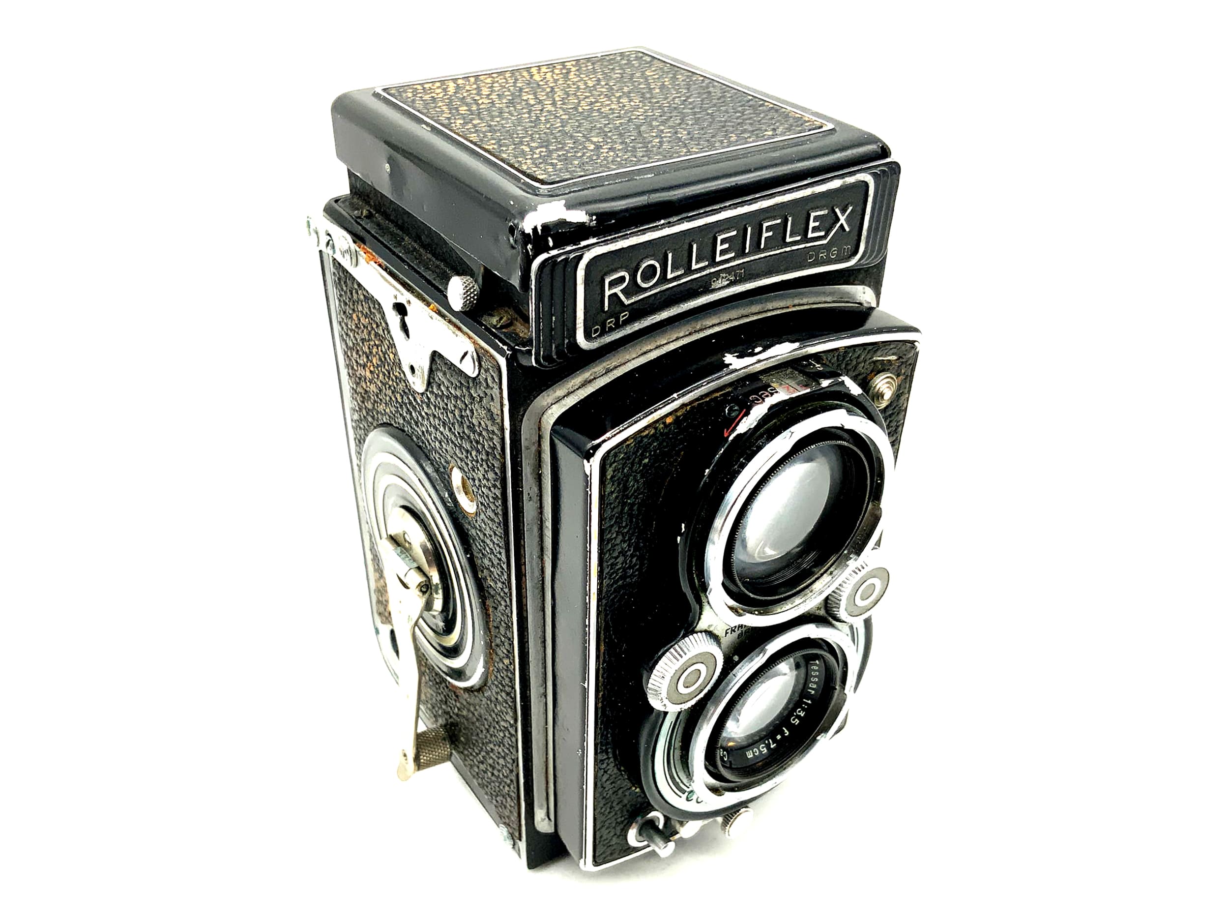 Rollei Rolleiflex TLR mit Tessar 1:3.5 f=7.5cm Compur Rapid zweiäugige Kamera