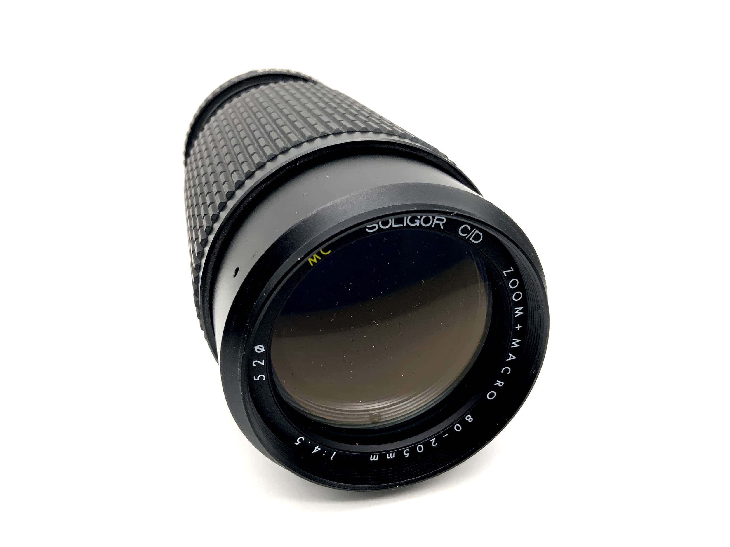 Soligor 80-205mm 1:4.5 Objektiv Zoom+Macro C/D MC Kamera Lens (Nikon F)