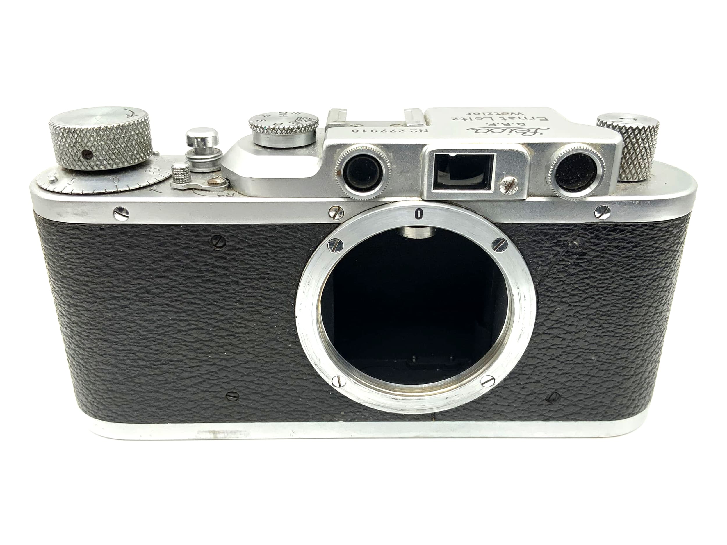 Leitz Leica II 1938 Sucherkamera mit Elmar 9cm 1:4 90mm Leica 2 No. 277918