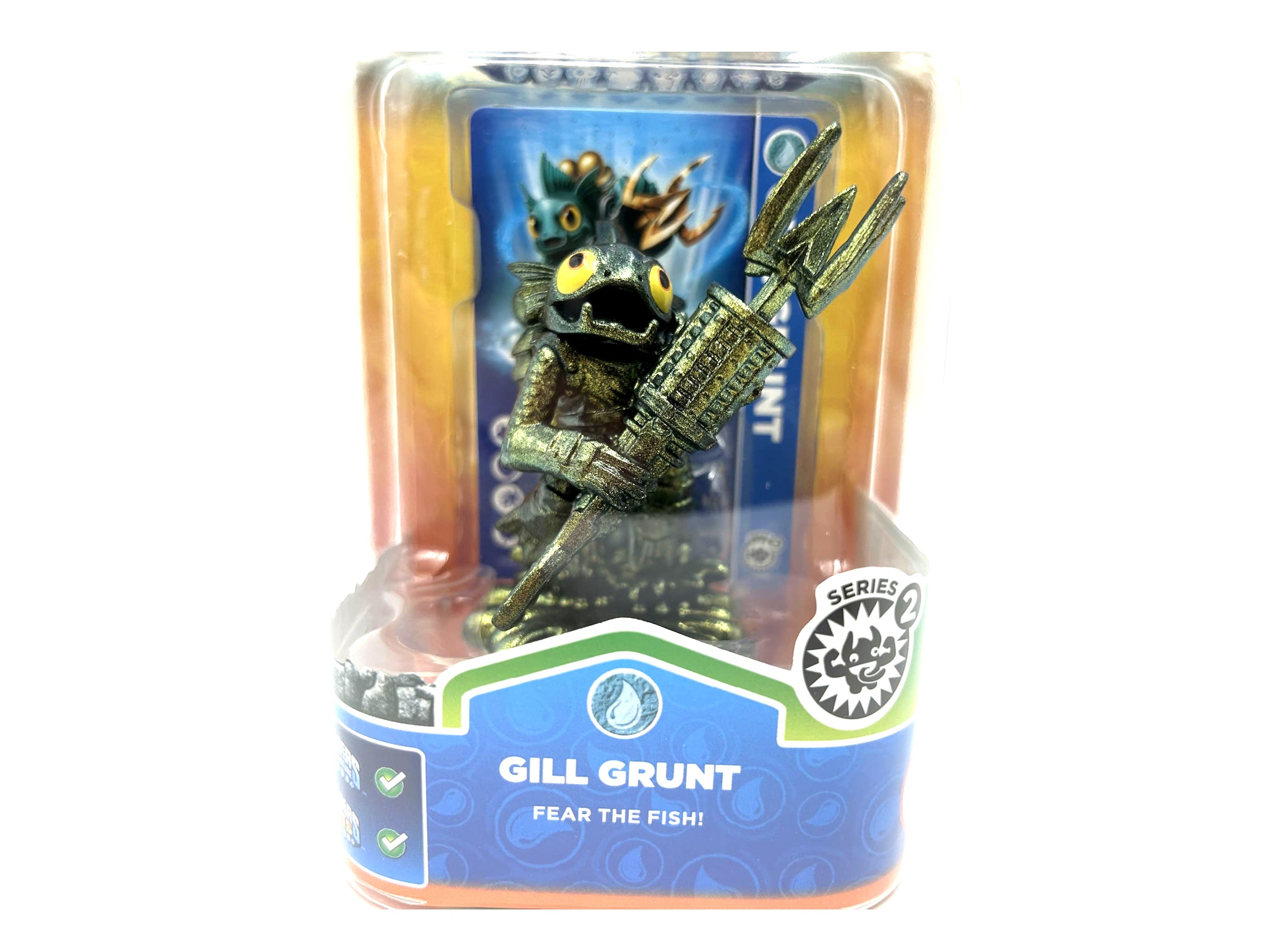 Skylanders Giants Metallic Green Gill Grunt in Originalverpackung OVP Chase