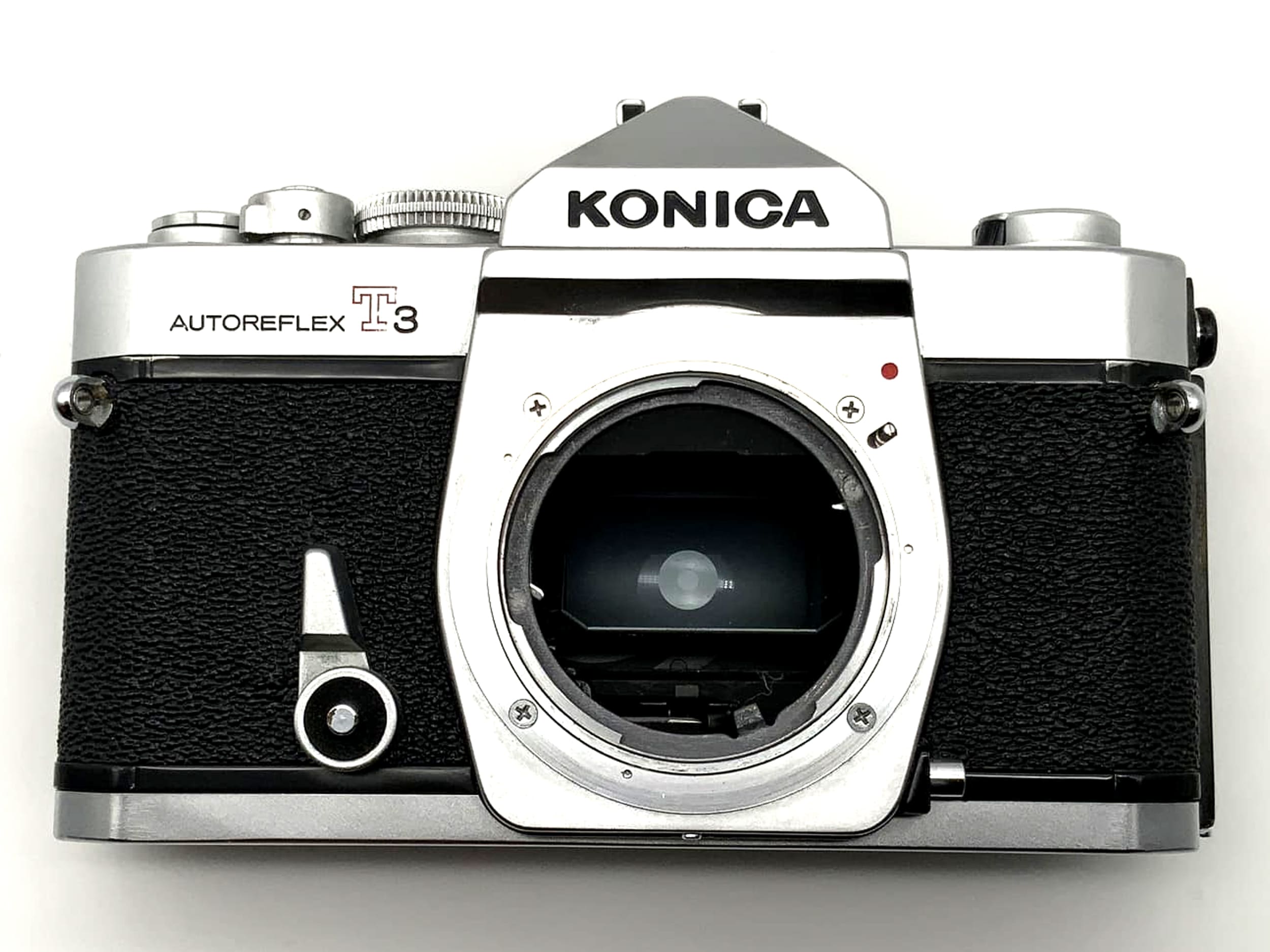 Konica Autoreflex T3 Body Gehäuse SLR Kamera analoge Spiegelreflexkamera 35mm