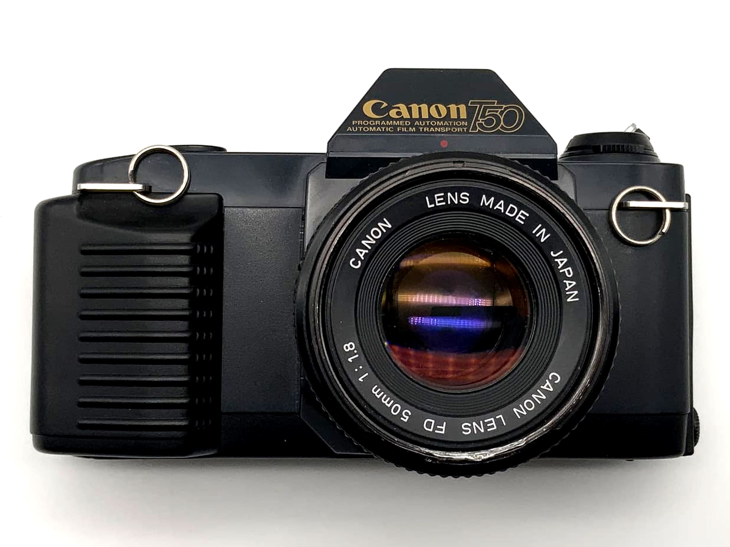 Canon T50 analoge Spiegelreflexkamera mit Canon Lens 50mm 1/1.8 Objektiv